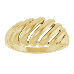 Stuller 14KY Fashion <b>Ring</b> <b>Dome</b> Design with 5206:765561P Series Elegant and Stylish - Product Image 3
