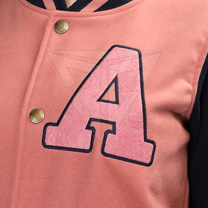 Chaqueta Letterman de Cuello Alto Personalizada de Excelente Calidad para Mujer, Invierno, Única, Transpirable, Impermeable, Tejida en Algodón/Poliéster - Product Image 6