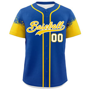 Maillots de baseball et de softball classiques unisexes pour adultes, design original, polyester, broderie sublimée, taille plus, antibactérien - Product Image 3