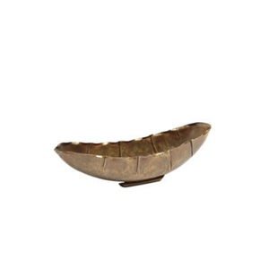Plat de service en laiton écologique, forme ovale, pour la maison, les mariages, les hôtels, la vaisselle de table, les salades de fruits, les collations - Product Image 1