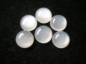 Cabochon rond en pierre de lune blanche pour bijoux, taille à choix multiples - Product Image 4