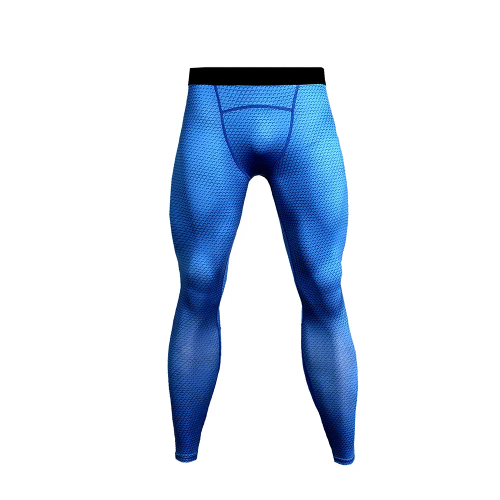 Pantaloni a compressione da uomo traspiranti e personalizzati Leggings collant da uomo che corrono pantaloni sportivi da ginnastica Leggings da Fitness a vita alta vendita calda