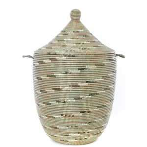 Paniers de rangement en jonc de mer décoratifs personnalisés de haute qualité avec poignées intégrées Paniers en jacinthe d'eau tissés à la main Paniers de plantes - Product Image 6