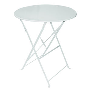 Table ronde en métal de style minimaliste, mobilier pliable d'extérieur - Product Image 1