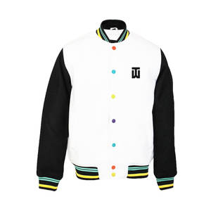 แจ็กเก็ตเลตเทอร์เมนแบบสั่งทำสำหรับผู้ชายสไตล์สตรีทคุณภาพสูงปกตั้งและแขนยาวออกแบบได้ด้วยตัวคุณเอง! - Product Image 1