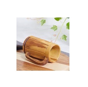 Taza Vikinga de Madera Natural de Lujo, Aspecto Único, Tamaño Personalizado para Uso en la Mesa de Cocina, Estilo Clásico, Producto Sólido - Product Image 1