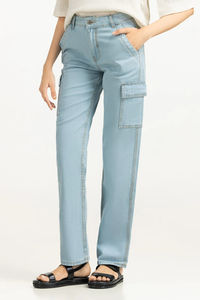 Jeans de Mujer, Estilo Casual, Corte Ajustado y Acampanado, Mezclilla Transpirable con Frente Plano, Servicio OEM para Pantalones de Moda Urbana Personalizables - Product Image 4