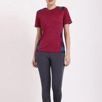 Camiseta de Verano a Cuadros para Mujer, de Alta Calidad, Ecológica, 100% Algodón, con Protección UV, Transpirable y de Secado Rápido, con Logotipo Personalizado OEM
