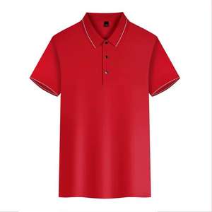 Polos respirants et décontractés pour hommes en coton et polyester à séchage rapide avec logo brodé personnalisé Vente en gros Polos imprimés unis - Product Image 1