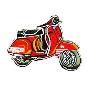 Customized Embroidery Patches Laser Cut Border Design Logo Adhesive <b>Iron</b> <b>on</b> Embroidery Patch - Product Image 1