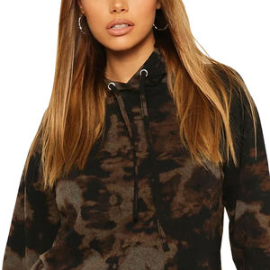 Sweat à capuche oversize en molleton de coton de haute qualité, design streetwear pour femmes, lavage à l'acide, dernière tendance 2026, OEM - Product Image 6