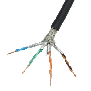 SFTP 26AWG Bare Copper CAT6 Bulk Ethernet Cable For Stage Installation