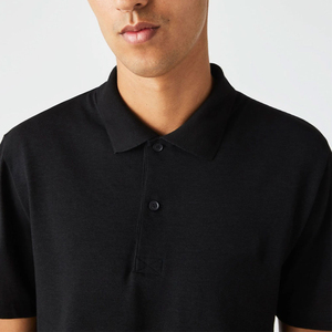 เสื้อยืดโปโลแขนสั้นโพลีเอสเตอร์ dryfit ปักลายเองขายส่งคุณภาพสูงโลโก้ที่กำหนดเองเรียบง่ายกอล์ฟลำลอง - Product Image 5