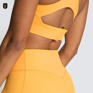 Ensemble de yoga pour femmes, respirant, matière élastique douce à l'avant, deux pièces, soutien-gorge de sport, leggings, yoga, gym, course à pied, vêtements de sport quotidiens - Product Image 6