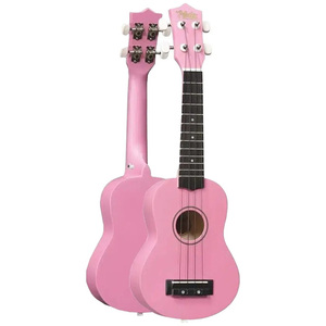 Kit de ukelele soprano rosa de 21 pulgadas con soporte de pared, funda, correa, púas y libro de métodos |   Midex UKX-901PK - Product Image 3
