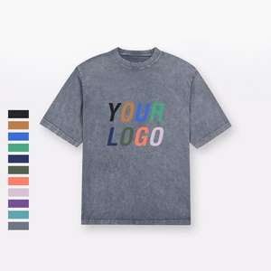 Nueva camiseta gráfica personalizada unisex de alta calidad a la moda, diseño de lavado ácido de ajuste informal, 100% algodón transpirable para la moda americana - Product Image 2