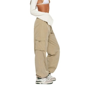 Pantalones Cargo Cómodos para Mujer, Corte Regular, 100% Algodón, Color Personalizado, Múltiples Bolsillos, Transpirables, de Secado Rápido, Antiarrugas - Product Image 6