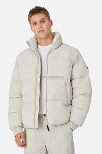 Chaqueta acolchada de nailon de alta calidad para mujer, chaqueta acolchada con cremallera y cuello levantado, ropa de invierno y ropa de calle para hombre - Product Image 4