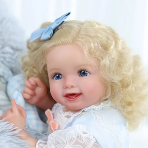 Muñecas Bebés Reborn Sonrientes Babeside <span class=keywords><strong>Susan</strong></span>, Muñeca Niña de 20 Pulgadas, Cabeza de Vinilo Realista, Cuerpo de Tela Suave con Ojos Abiertos - Product Image 5