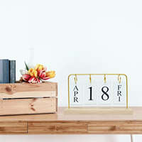 Calendario Personalizado 2025, Multifuncional, con Logotipo Personalizado, de Diseño Moderno, Duradero, Transparente, Acrílico, en Varios Colores, Precio al por Mayor