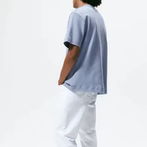 เสื้อยืดสำหรับผู้ชาย boxy Tee เสื้อยืดผ้าฝ้าย100% ไหล่แฟชั่นหรูหรา400GSM ขนาดใหญ่เสื้อยืดพิมพ์ลายพัฟ100% - Product Image 5