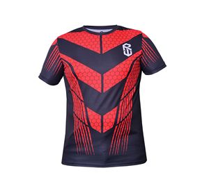 เสื้อยืดแขนสั้นสำหรับผู้ชายเสื้อพิมพ์โลโก้โพลีเอสเตอร์100% คุณภาพสูงสำหรับ2024 - Product Image 1