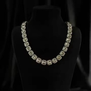 Hot-Selling Hip-Hop Moissanite Diamond Miami Diamond Cuban Chain Necklace Street <b>Fashion</b> Brand Rap 14mm Width <b>Bracelets</b> Man - Product Image 1