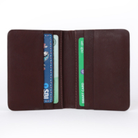 VAND VL588 Dompet Kartu Kulit Asli Unisex Stylish Slim, Anti RFID, Lapisan Katun Berkualitas Tinggi, Penutup Lipat Pendek