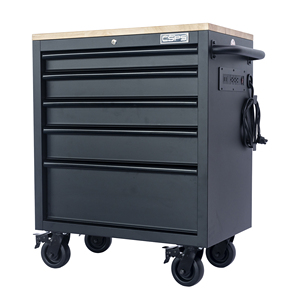 Armoire haute industrielle en acier inoxydable avec serrure à clé, 76,5 cm, 5 tiroirs, roulettes pivotantes, pour garage de mécanicien, OEM ODM - Product Image 3