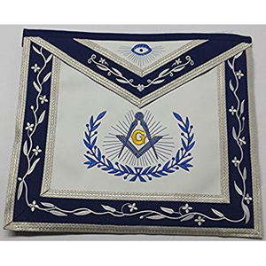 Delantal Grand Master Mason Delantal Vestido completo Collar de cadena - Product Image 6