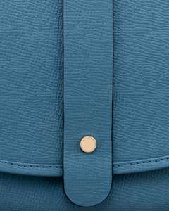 Bolso de Hombro de Cuero Granulado Azul Turquesa Vintage Resistente al Agua para Mujer, Bolso Tote Minimalista Holgado con Cremallera, Suave e Informal para el Trabajo - Product Image 6
