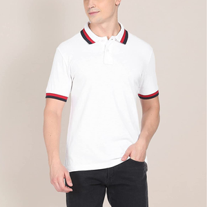 Vente en gros de chemises pour hommes de haute qualité 100% coton impression numérique col haut séchage rapide chemises de sport personnalisées - Product Image 5