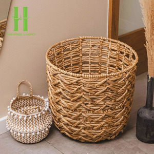 Diseño de tendencia caliente Cesta de jacinto de agua Decoraciones navideñas decorativas para el hogar Regalos Cesta de lavandería plegable Caja de almacenamiento Bin OEM - Product Image 1