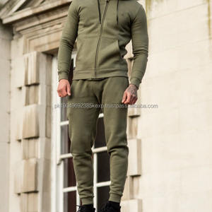 Ensemble de survêtement de jogging vierge à marque privée 100% coton, étiquette personnalisée, tendance actuelle, design professionnel, grande taille - Product Image 2