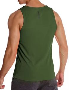 Camiseta sin mangas de algodón/poliéster de punto transpirable de alta calidad para hombre personalizada para entrenamiento físico Ejercicio de verano - Product Image 6