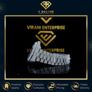 Prix de gros de haute qualité unisexe analogique en acier inoxydable automatique mouvement à quartz bracelet de montre de luxe en diamant résistant à l'eau - Product Image 2