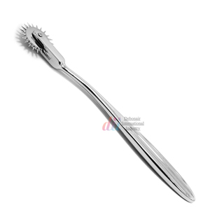 Marteau neurologique orthopédique standard portable pour tests sensoriels en neurologie, comprenant un rouelette de Babinski et un marteau de réflexe de Taylor, ensemble de 3 pièces - Product Image 4