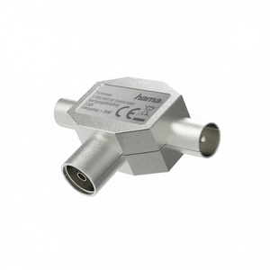 Coax Connector for 2 Antennas Metal Video <b>Splitters</b> & Converters Model 00205236 - Product Image 2