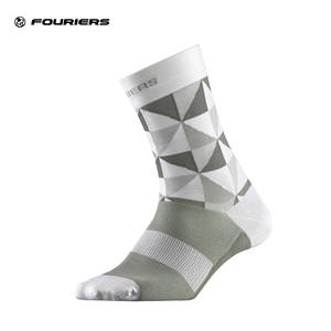 FOURIERS Chaussettes de cyclisme fonctionnelles à enveloppement flexible à 360 degrés - Nylon/DuPont Lycra 9 couleurs Tailles S/M/L/XL - Product Image 1
