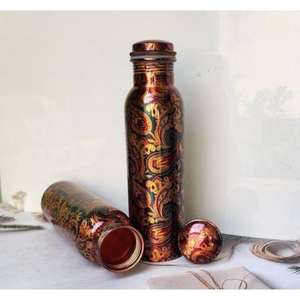Ayurvedic Copper <b>Bottles</b> for Natural Health Benefits & Crafted with Ergonomic Designs for Effortless Use and Maintenance - Product Image 2