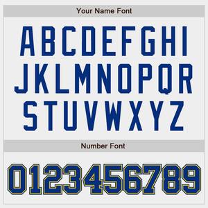 Maillot de baseball authentique Royal-Gold blanc personnalisé - Product Image 4