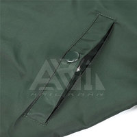 Blouson Bomber Homme Hiver Col Montant Logo Avant Léger Zippé Décontracté Vêtement d'extérieur OEM ODM
