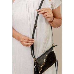 Wholesale Cowhide Purse Custom <b>Shoulder</b> Adjustable Leather <b>Strap</b> Women Crossbody <b>Shoulder</b> bag - Product Image 2