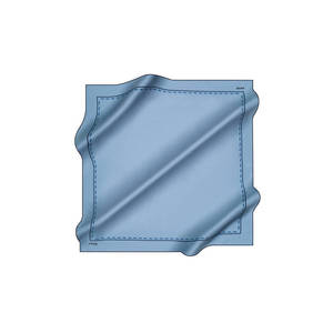 Light Blue Floral <b>Silk</b> <b>Square</b> <b>Scarf</b> - Product Image 1