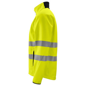 Veste Softshell Réfléchissante pour Hommes Doublée en Polaire Protection Contre le Froid Haute Visibilité Uniforme Contrôle de la Circulation Veste Softshell pour Hommes - Product Image 4