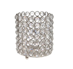 Portavelas hecho a mano de diseño simple de acero inoxidable puro y cristales recubiertos para decoraciones de mesa de cena - Product Image 2