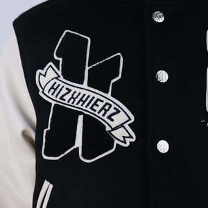 Chaquetas Varsity de Moda Urbana para Hombre, Chaqueta Varsity de Béisbol con Logotipo Personalizado, Parches Bordados de Chenilla, Chaqueta de Lana para Invierno - Product Image 3