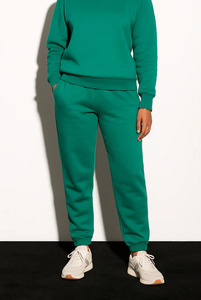 กางเกงขายาวผ้าฝรั่งเศสเทอร์รี่เนื้อหนา ทรงยูนิเซ็กซ์ ผลิตโดย OEM 2026  แบบสั่งทำพิเศษ ขอบดิบ แต่งแถบข้าง - Product Image 4