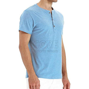 Haute qualité hommes polo uni couleur unie respirant tenue décontracté extérieur t-shirts - Product Image 4