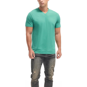 เสื้อยืดผู้ชายทรงสลิมฟิตผ้าถักคอวีดีไซน์ใหม่เปิดไหล่ตกแห้งเร็ว - Product Image 5